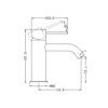 NRO21901GM Gun Metal Basin Mixer