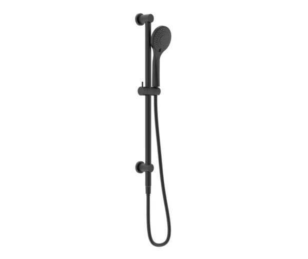 NRO21905AMB Matt Black Shower Rail with Air Shower