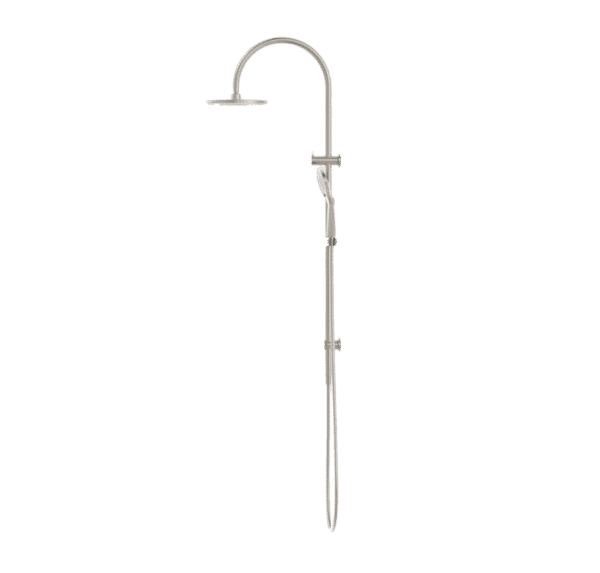 NRO21905BBN Brushed Nickel Twin Shower Rail with Air Shower