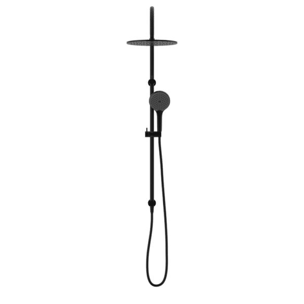 NRO21905HMB Matt Black Twin Shower Rail with Air Shower II