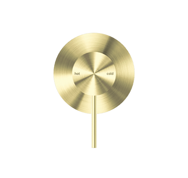 NRO21911BG Brushed Gold 80mm Plate Shower Mixer