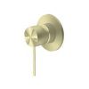 NRO21911BG Brushed Gold 80mm Plate Shower Mixer