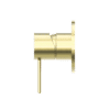 NRO21911BG Brushed Gold 80mm Plate Shower Mixer