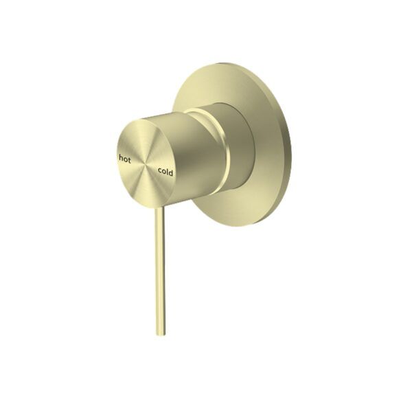 NRO21911BG Brushed Gold 80mm Plate Shower Mixer
