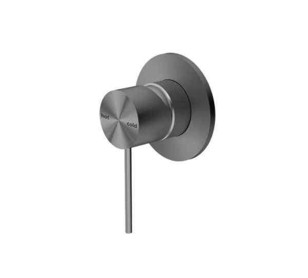 NRO21911GM Gun Metal 80mm Plate Shower Mixer