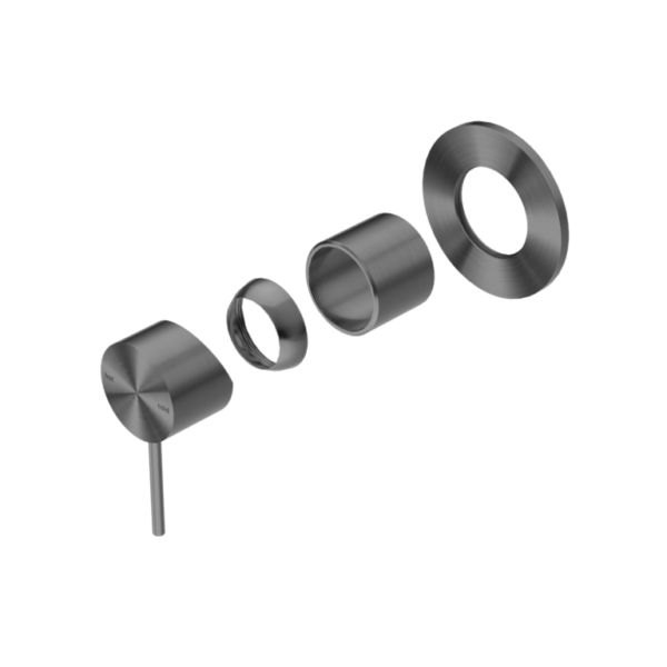 NRO21911GM Gun Metal 80mm Plate Shower Mixer