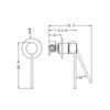 NRO21911XBG-3 NRO21911XBG Brushed Gold Shower Mixer