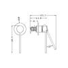 NRO21911XGM Care Gun Metal Shower Mixer