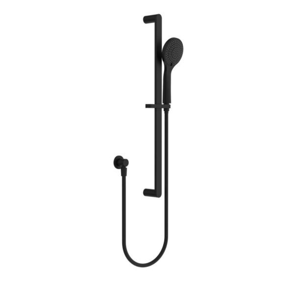 NRO30802MB Matt Black Shower Rail with Air Shower