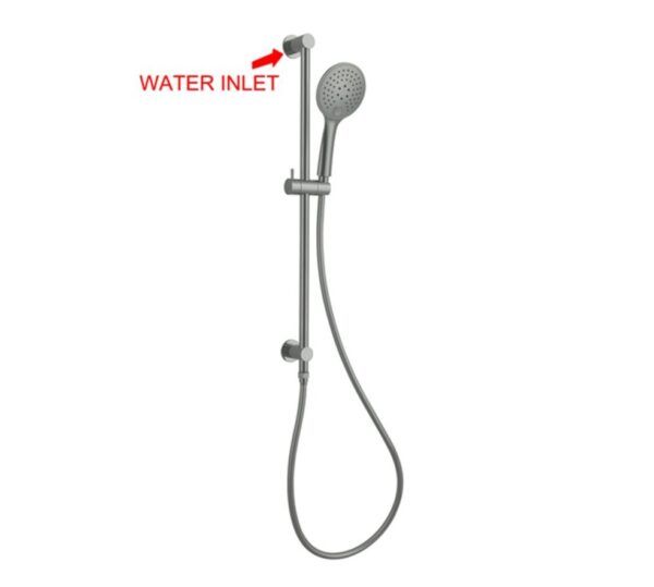 NRO314GM Gun Metal 3 Function Shower Rail