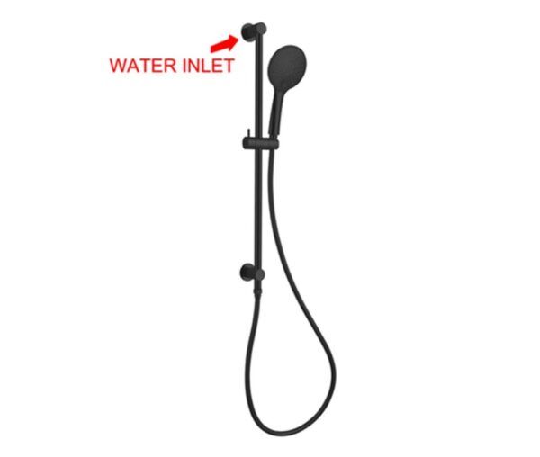 NRO314MB Matt Black 3 Function Shower Rail
