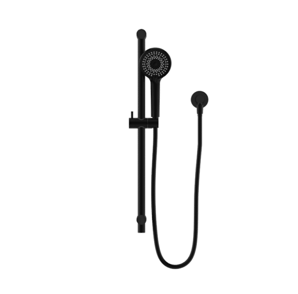 NRO318MB Matt Black Shower Rail