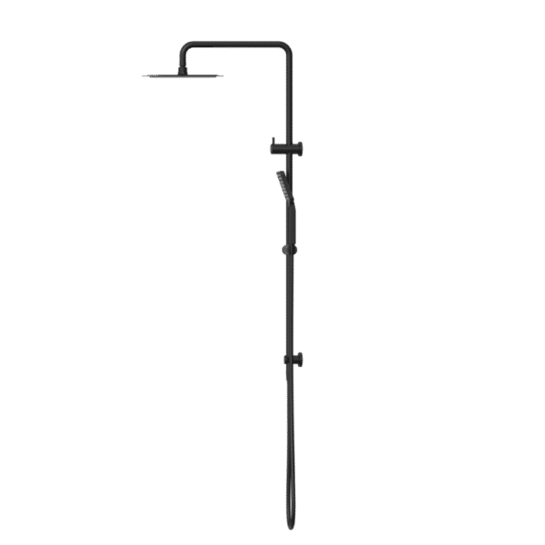 NRO32105EMB Matt Black Twin Shower Rail