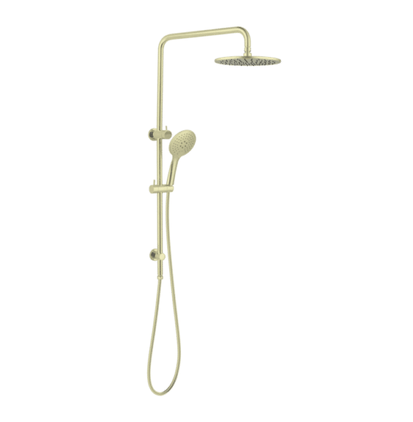 NRO50805ABG Brushed Gold Twin Shower Rail