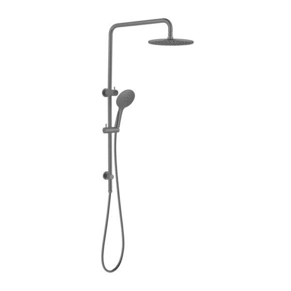 NRO50805AGM Gun Metal Twin Shower Rail