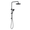 NRO50805AMB Matt Black Twin Shower Rail