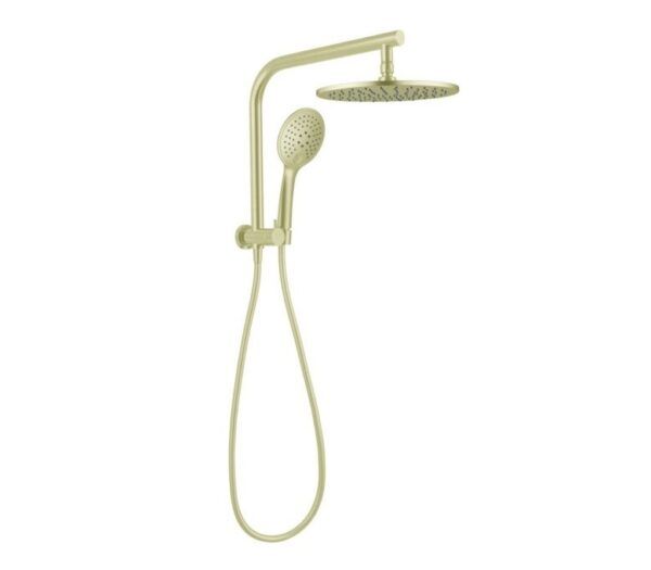 NRO50805BBG Brushed Gold 2 in 1 Round Twin Shower Rail