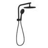 NRO50805BMB Matt Black 2 in 1 Twin Shower Rail