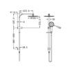 NRO50805CBN-1 NRO50805CBN Brushed Nickel Shower Rail
