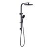 NRO50805CMB Matt Black Twin Shower Rail