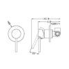 NRO50811BN-3 NRO50811BN Brushed Nickel Shower Mixer