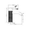 NRO51901BG-3 NRO51901BG Brushed Gold Basin Mixer