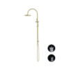 NRO51905BBG-3 NRO51905BBG Brushed Gold Twin Shower Rail with Air Shower
