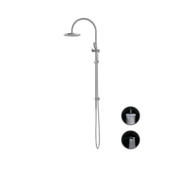 NRO51905BBN Brushed Nickel Twin Shower Rail with Air Shower