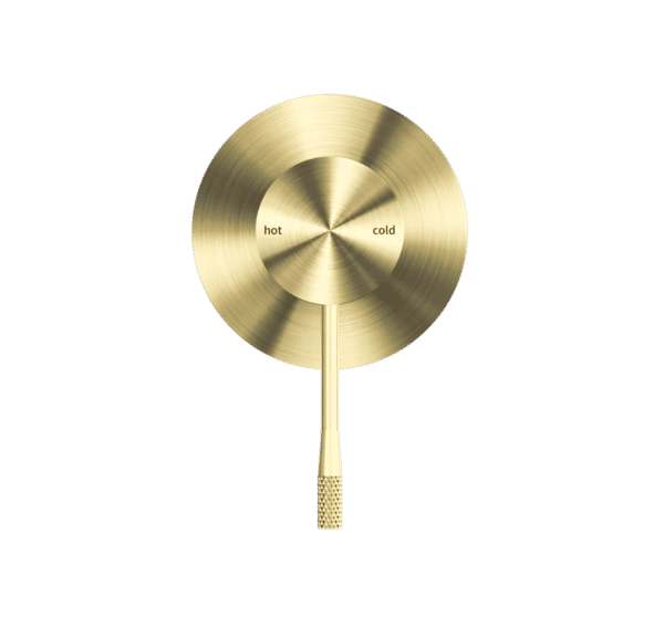 NRO51909BG Brushed Gold 80mm Plate Shower Mixer