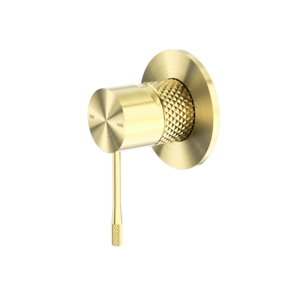 NRO51909BG Brushed Gold 80mm Plate Shower Mixer