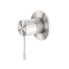 NRO51909BN Brushed Nickel 80mm Plate Shower Mixer