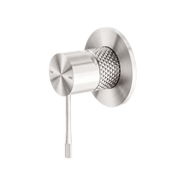 NRO51909BN Brushed Nickel 80mm Plate Shower Mixer