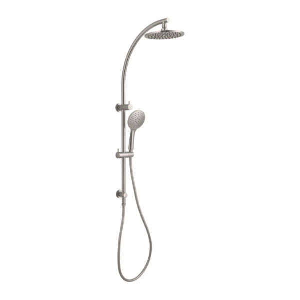 NRO80705EBN Brushed Nickel Twin Shower Rail