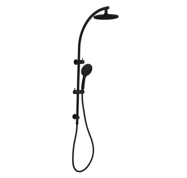 NRO80705EMB Matt Black Twin Shower Rail