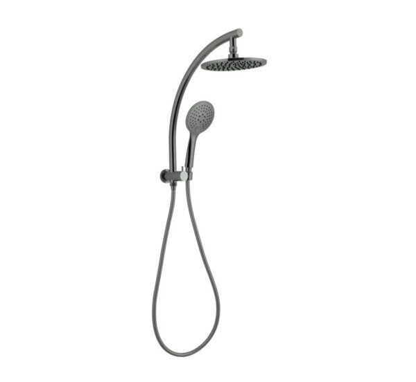 NRO80705FGM Gun Metal 2 in 1 Twin Shower Rail