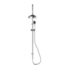 NRO9210501CH Chrome Twin Shower Rail with Porcelain Hand Shower