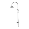 NRO9210502CH Chrome Twin Shower Rail with Metal Hand Shower