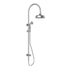 NRO9210502CH Chrome Twin Shower Rail with Metal Hand Shower