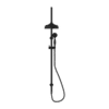 NRO9210502MB-1 NRO9210502MB Matt Black Twin Shower Rail with Metal Hand Shower