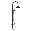 NRO9210502MB NRO9210502MB Matt Black Twin Shower Rail with Metal Hand Shower