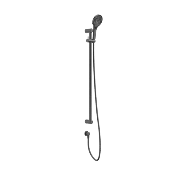 NROCS004GM Care Gun Metal 25mm Grab Rail & Adjustable Shower Rail Set 900mm