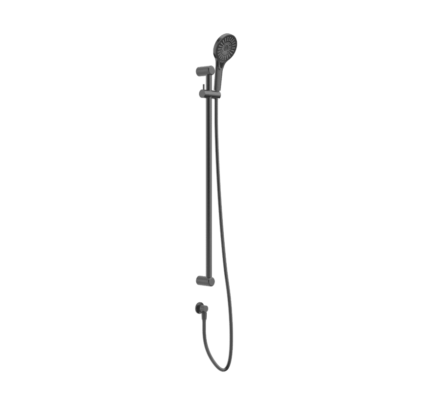 NROCS004GM Care Gun Metal 25mm Grab Rail & Adjustable Shower Rail Set 900mm