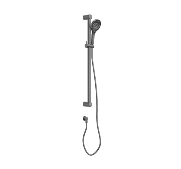 NROCS005GM Care Gun Metal 32mm Grab Rail & Adjustable Shower Rail Set 900mm
