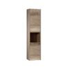 OST501 OST501 Dark Walnut Timber Look Wall Hung Tallboy Vanity - 350x300x1500mm