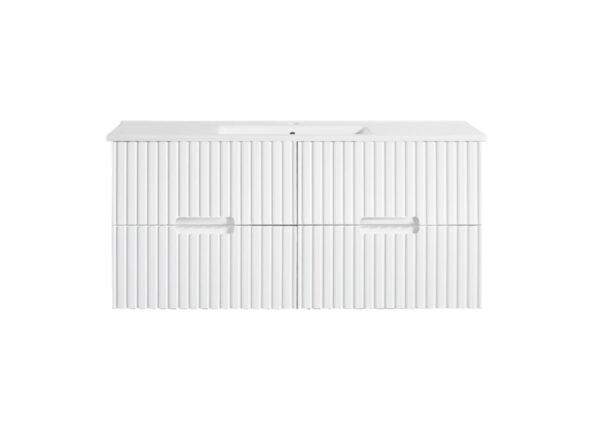 SG-86 Matt White Wall Hung Vanity - 1200x460mm