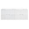 SG-86MW-1500-D SG-86 Matt White Wall Hung Vanity Double Basins - 1500x460mm