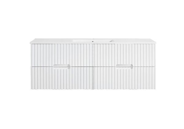 SG-86 Matt White Wall Hung Vanity Single Basin - 1500x460mm