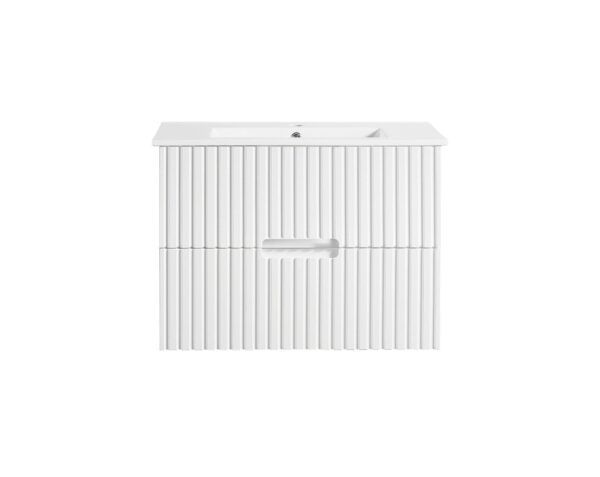 SG-86 Matt White Wall Hung Vanity - 750x460mm