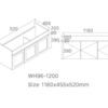 SG-96MW-1200-1 SG-96 Matt White Wall Hung Vanity Single Basin - 1200x460mm