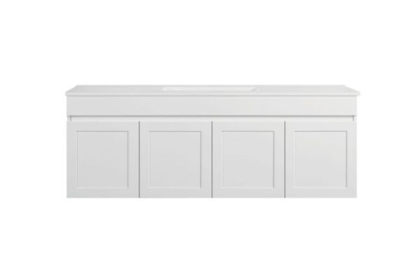 SG-96 Matt White Wall Hung Vanity Single Basin - 1500x460mm